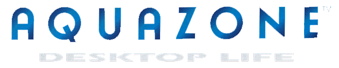Aquazone Desktop Life title screen for Sega Saturn